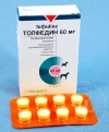 Толфедин таблетки 60 мг, уп. 2 блистера (16 таблеток)
