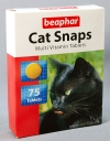Беафар Мультивитамины для кошек (Beaphar Cat Snaps), уп. 75 таб.