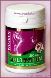 Полидекс Мультивитум (Polidex Multivitum) для кошек и котят, банка 200 таб.