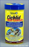 Тетра Корм в гранулах для небольших цихлид (Tetra Cichlid Mini Granules арт. 146549), банка 110 г (250 мл)