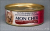 Мон Шер Говядина в желе, консервированный корм для собак, банка 100 г