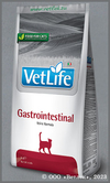 Лечебный корм для кошек при нарушениях пищеварения (Vet Life Gastro-Intestinal), уп. 400 г