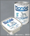 MONGE 70014243 Монопротеиновые консервы для собак, Только тунец, банка 400 г