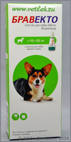 Бравекто Спот Он 500 мг для собак средних пород от 10 до 20 кг, пипетка 1,79 мл