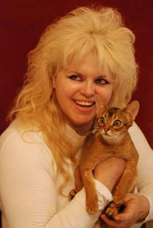 Жанна Куконина — заводчик абиссинских кошек