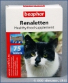 Беафар Реналеттен Кормовая добавка для кошек с заболеванием почек (Beaphar Renaletten 10660), уп. 75 таб.