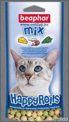Беафар Лакомство Happy Rolls Mix с креветками, сыром и кошачьей мятой для кошек, арт. 10574, уп. 80 шт.