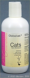 Шампунь для кошек Cats Care shampoo, с пантенолом и Алоэ Вера (ГлобалВет), фл. 250 мл