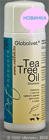 Шампунь для собак и кошек с маслом чайного дерева Tea Tree Oil shampoo (ГлобалВет), фл. 150 мл