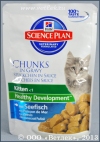 Хиллс для котят (Hill`s 2113 Kitten), кусочки Рыбы в соусе, пауч уп. 85 г