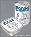 MONGE 70014236 Монопротеиновые консервы для собак, Только ягненок, банка 400 г
