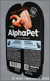 AlphaPet Анчоусы и креветки, мясные кусочки в соусе, уп. 80 г