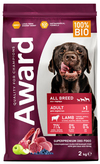 Авард корм для собак всех пород (AWARD Adult All Breed), с ягненком и индейкой, уп. 2 кг