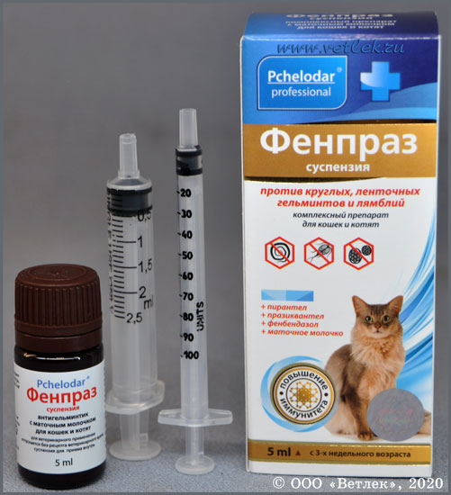 Фенпраз суспензия для кошек и котят, фл. 5 мл купить в ветеринарном  интернет-магазине Ветлек, купить в зоомагазине Ветлек в Москве.  Инструкция по применению . Цена в интернет-магазине 195 руб